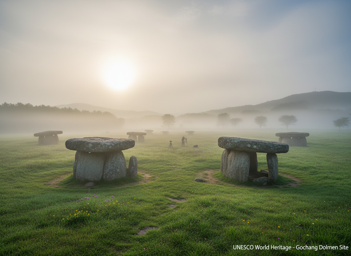 Gochang dolmen stone burial monuments Bronze Age North Jeolla Korea
